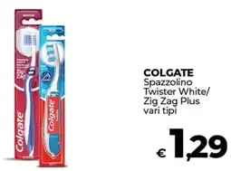 Coop COLGATE Spazzolino Twister White/ Zig Zag Plus offerta