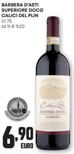 Pam Barbera d'asti superiore docg calici del plin offerta