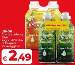 Coop LENOR Ammorbidente Elisir sogno di Sicilia/ di Calabria offerta