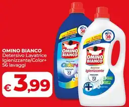 Coop OMINO BIANCO Detersivo Lavatrice Igienizzante/Color+ offerta