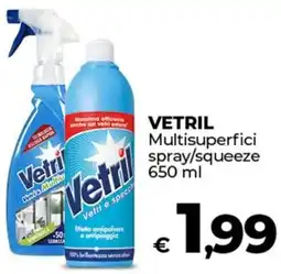 Coop VETRIL Multisuperfici spray/squeeze offerta