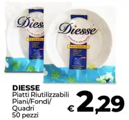 Coop DIESSE Piatti Riutilizzabili Piani/Fondi/ Quadri offerta