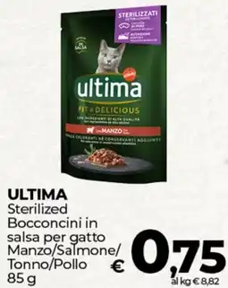 Coop ULTIMA Sterilized Bocconcini in salsa per gatto Manzo/Salmone/ Tonno/Pollo offerta