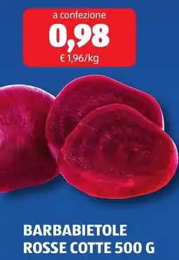 ALDI Barbabietole rosse cotte offerta