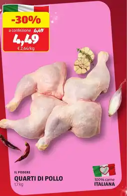 ALDI Il podere quarti di pollo offerta