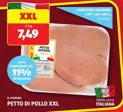 ALDI Il podere petto di pollo XXL offerta
