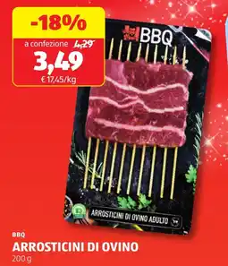 ALDI BBQ Arrosticini di ovino adulto offerta