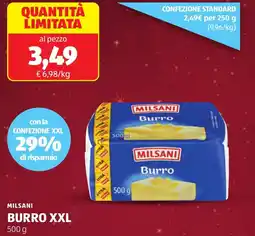 ALDI Milsani burro XXL offerta