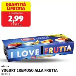 ALDI Müller yogurt cremoso alla frutta offerta