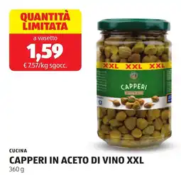 ALDI Cucina capperi in aceto di vino XXL offerta