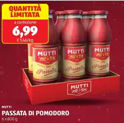 ALDI Mutti passata di pomodoro offerta