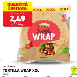 ALDI Goldähren tortilla wrap XXL offerta