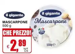 Il Gigante Il gigante mascarpone offerta