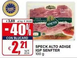 Il Gigante Speck alto adige igp SENFTER offerta