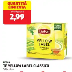 ALDI Lipton tè yellow label classico offerta