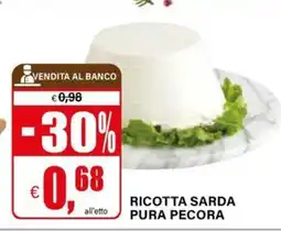 Il Gigante Ricotta sarda pura pecora offerta