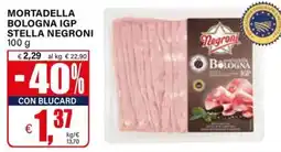 Il Gigante Mortadella bologna igp stella NEGRONI offerta