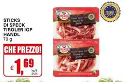 Il Gigante Sticks di speck tiroler IGP HANDL offerta