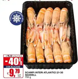 Il Gigante Scampi interi atlantici SEAWELL offerta