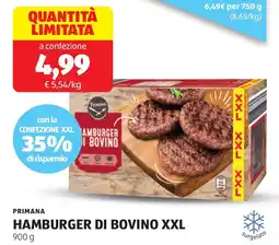 ALDI Primana hamburger di bovino xxl offerta