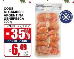 Il Gigante Code di gamberi argentina GENEPESCA offerta