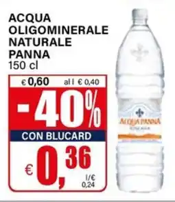 Il Gigante Acqua oligominerale naturale PANNA offerta