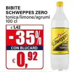 Il Gigante Bibite SCHWEPPES ZERO offerta