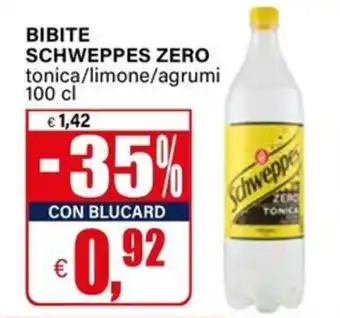 Il Gigante Bibite SCHWEPPES ZERO offerta