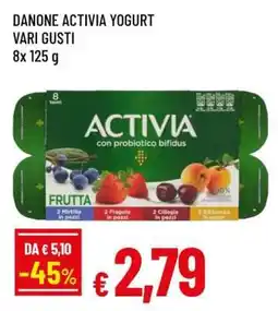 Famila DANONE ACTIVIA YOGURT VARI GUSTI offerta