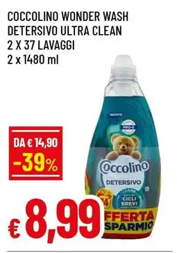 Famila COCCOLINO WONDER WASH DETERSIVO ULTRA CLEAN offerta