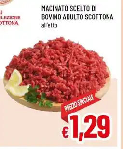 Famila Macinato Scelto di Bovino Adulto Scottona offerta