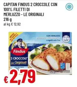 Famila CAPITAN FINDUS 2 CROCCOLE CON 100% FILETTI DI MERLUZZO - LE ORIGINALI offerta