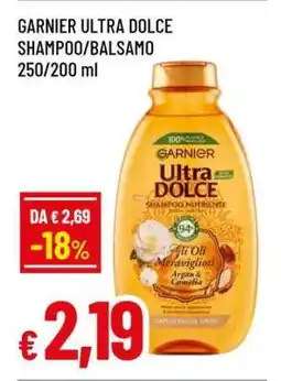 Famila Garnier Ultra Dolce Shampoo/Balsamo offerta