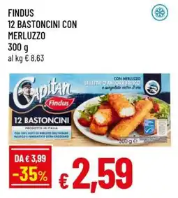 Famila FINDUS 12 BASTONCINI CON MERLUZZO offerta
