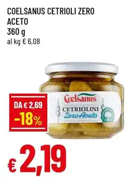 Famila COELSANUS CETRIOLI ZERO ACETO offerta