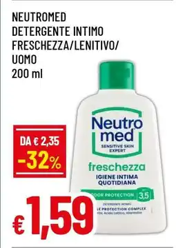 Famila NEUTROMED DETERGENTE INTIMO FRESCHEZZA/LENITIVO/UOMO offerta