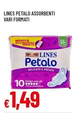 Famila LINES PETALO ASSORBENTI VARI FORMATI offerta