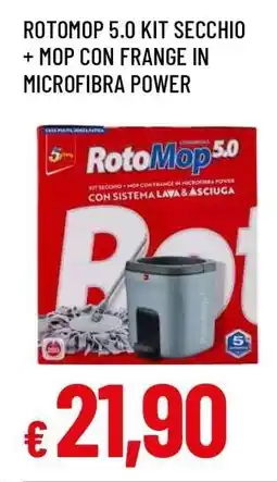Famila ROTOMOP 5.0 KIT SECCHIO + MOP offerta