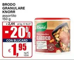 Il Gigante Brodo granulare KNORR offerta