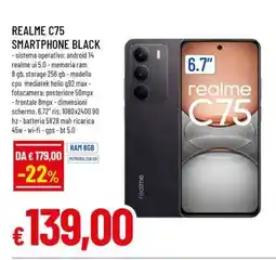 Famila REALME C75 SMARTPHONE BLACK offerta