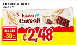 Famila KINDER CEREALI T6 -CEDI offerta