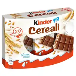 Qui Discount Kinder Cereali offerta
