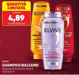 ALDI Elvive shampoo/balsamo offerta
