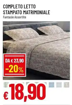 Famila COMPLETO LETTO STAMPATO MATRIMONIALE offerta