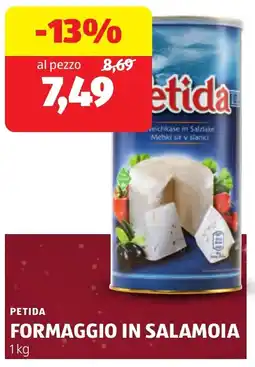 ALDI Petida formaggio in salamoia offerta