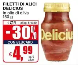 Il Gigante Filetti di alici DELICIUS offerta