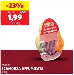 ALDI Milsani scamorza affumicata offerta
