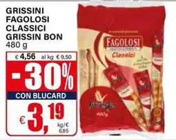 Il Gigante Grissini fagolosi classici GRISSIN BON offerta