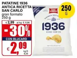 Il Gigante Patatine 1936 antica ricetta SAN CARLO offerta