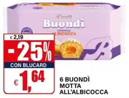 Il Gigante 6 buondì motta all'albicocca offerta